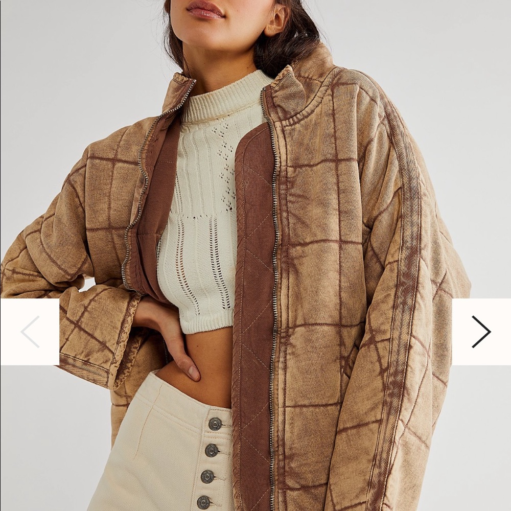 Free people quilted dolman jacket